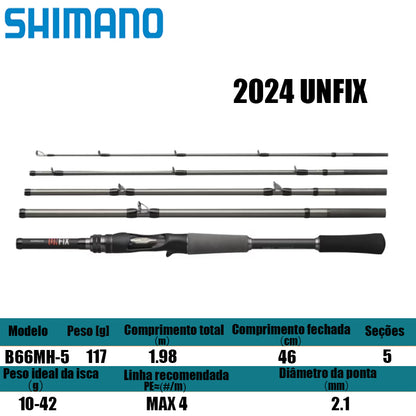 SHIMANO 2024 UNFIX B66MH-5 para carretilhas de pesca