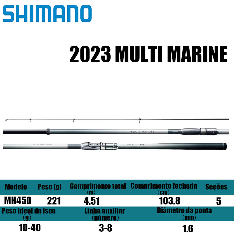 SHIMANO 2023 MULTI MARINE MH450 para molinetes de pesca