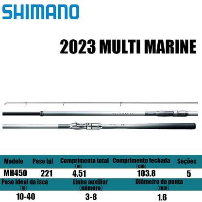 SHIMANO 2023 MULTI MARINE MH450 para molinetes de pesca