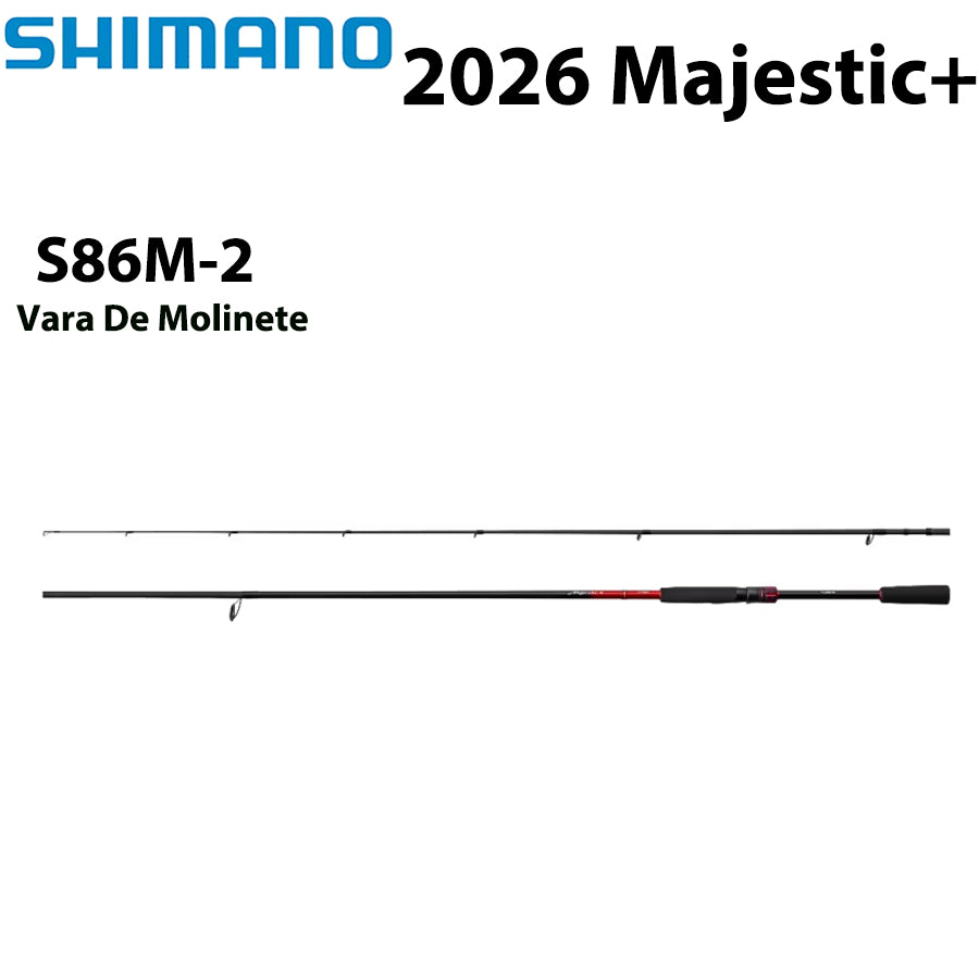 SHIMANO 2026 Majestic+ S86M-2 Vara De Molinete