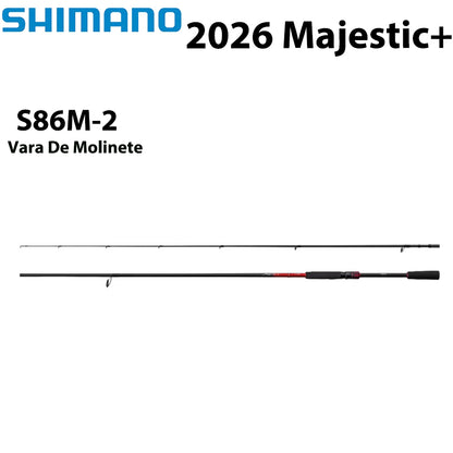 SHIMANO 2026 Majestic+ S86M-2 Vara De Molinete