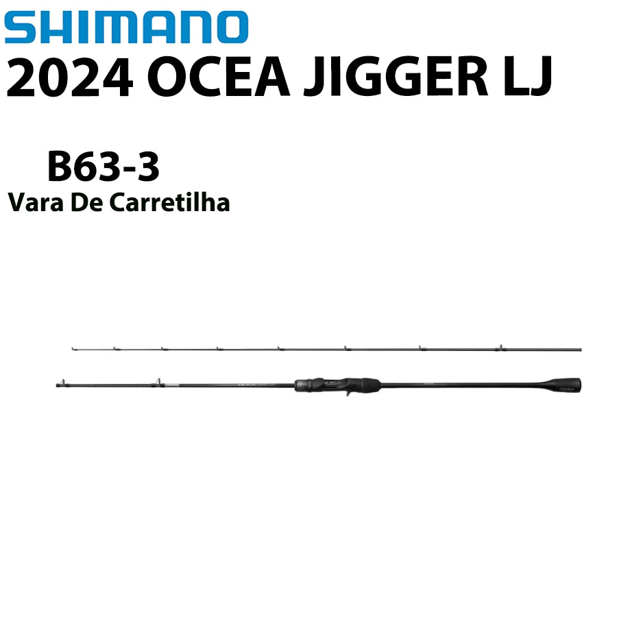 SHIMANO 2024 OCEA JIGGER LJ B63-3 Vara De Carretilha