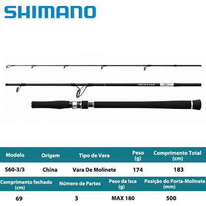 SHIMANO 2025 GRAPPLER TYPE J S60-3/3 Vara De Molinete