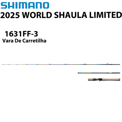 SHIMANO 2025 WORLD SHAULA LIMITED 1631FF-3 Vara De Carretilha