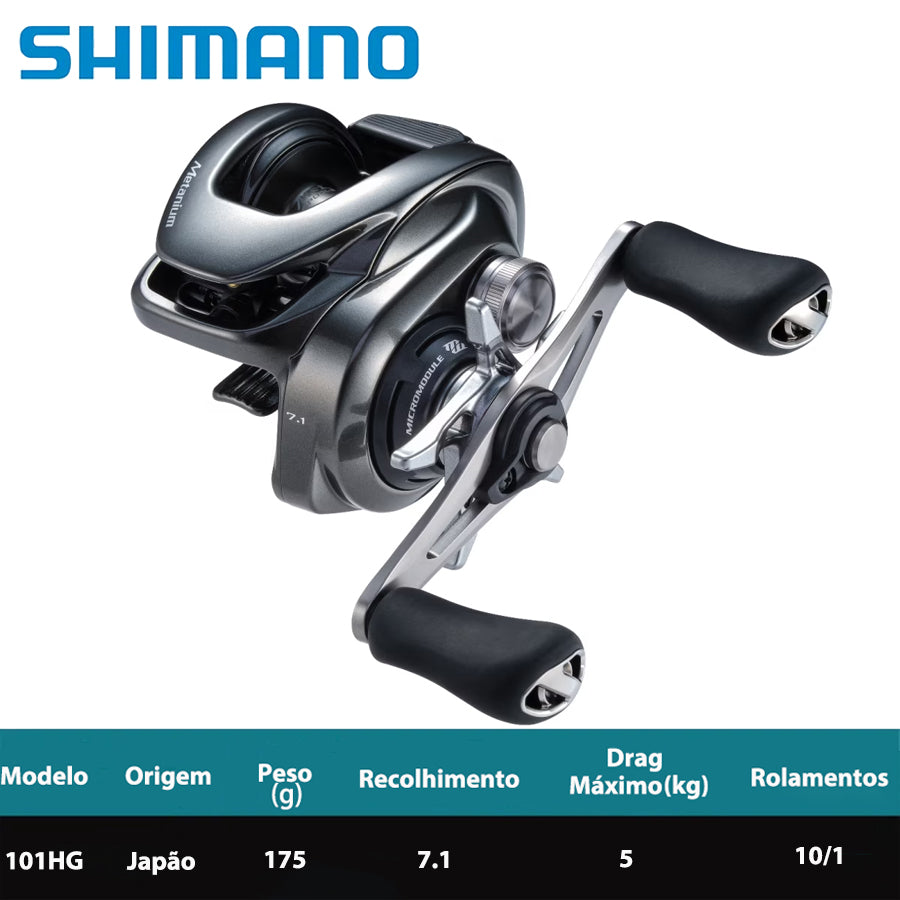 SHIMANO 2023 METANIUM 101HG Carretilha Esquerda
