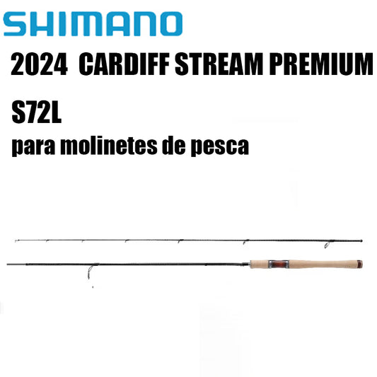 SHIMANO 2024  CARDIFF STREAM PREMIUM S72L para molinetes de pesca