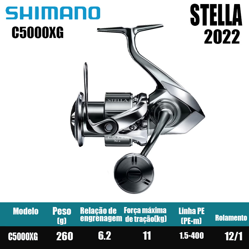 SHIMANO 2022 STELLA  carretel de pesca bobina giratória de água doce peças de pesca de água salgada Origem: Japão