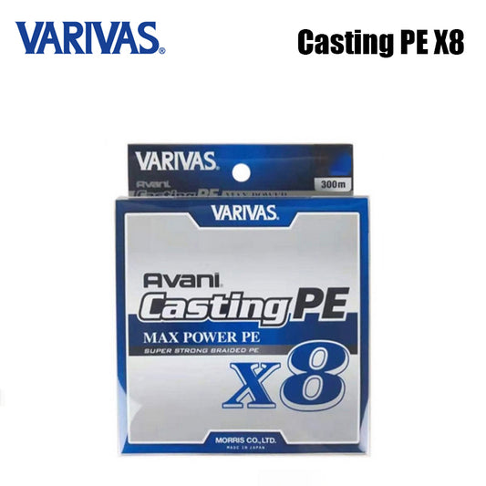 Varivas Casting PE X8 Linha De Pesca PE 300M  Branca (2 Carretéis)