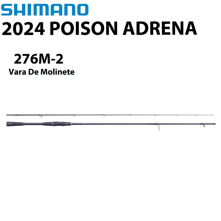 SHIMANO 2024 POISON ADRENA 276M-2 Vara De Molinete