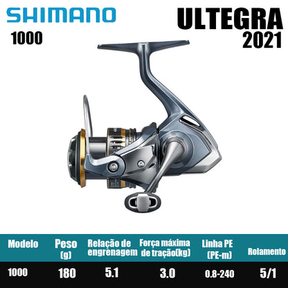 SHIMANO 2021 ULTEGRA Carretel de pesca Spinning Reel Água doce Peças de pesca de água salgada Origem China