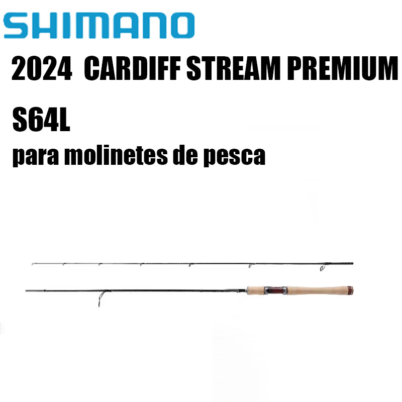SHIMANO 2024  CARDIFF STREAM PREMIUM S64L para molinetes de pesca