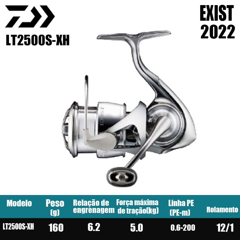 DAIWA 2022 EXIST Molinete De Pesca Spinning Reel Água Doce Água Salgada Peças De Pesca Origem: Japão