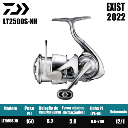 DAIWA 2022 EXIST Molinete De Pesca Spinning Reel Água Doce Água Salgada Peças De Pesca Origem: Japão