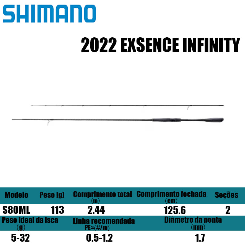 SHIMANO 2022 EXSENCE INFINITY S80ML  para molinetes de pesca