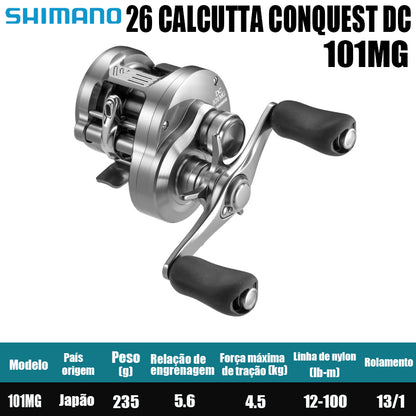 SHIMANO 2026 CALCUTTA CONQUEST DC 101MG Modelo Canhoto