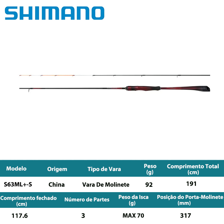 SHIMANO 2026 SEPHIA LIMITED TIP EGING S63ML+-S Vara De Molinete