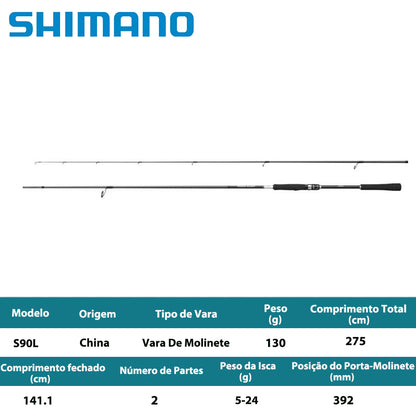 SHIMANO 2021 MOONSHOT S90L Vara De Molinete