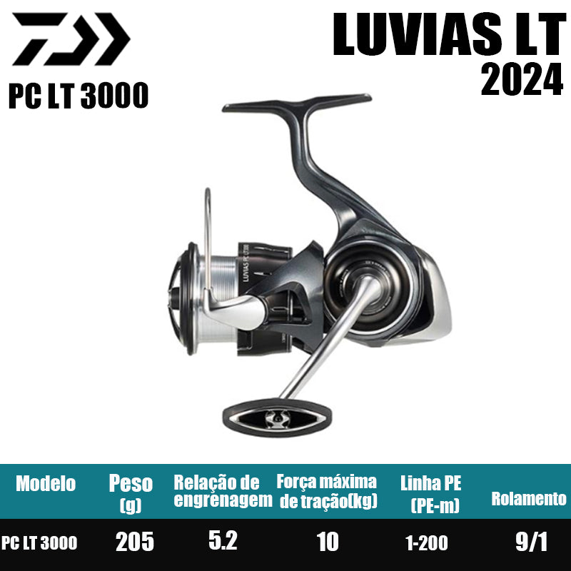 DAIWA 2024 LUVIAS LT carrete de pesca carrete de filação de água doce peças de pesca de água salgada Origem China