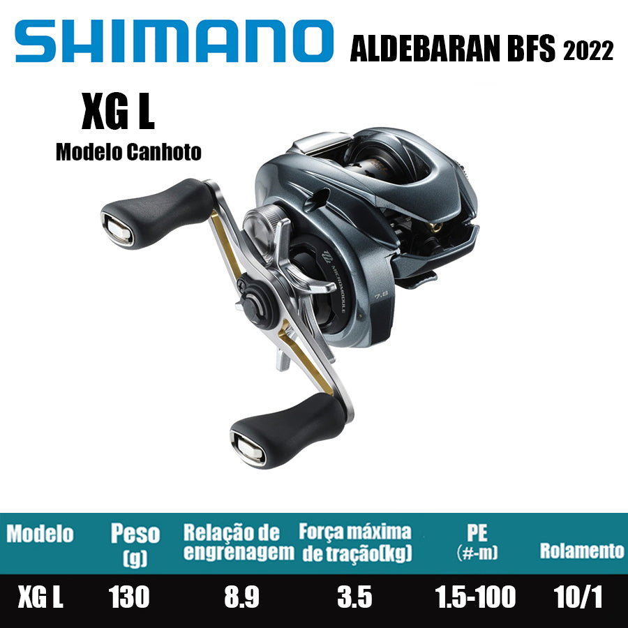 SHIMANO 2022 ALDEBARAN BFS XG Modelo Canhoto