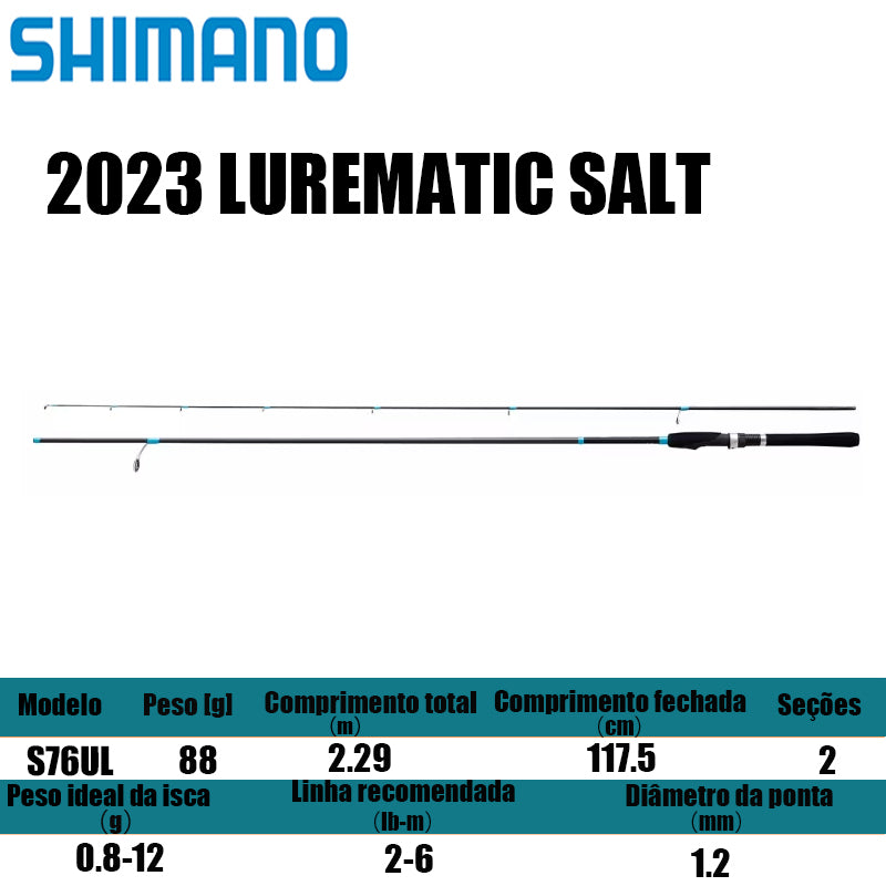 SHIMANO 2023 LUREMATIC SALT S76UL para molinetes de pesca