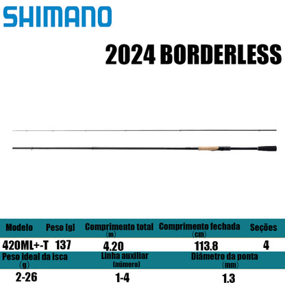 SHIMANO 2024 BORDERLESS 420ML+-T para molinetes de pesca