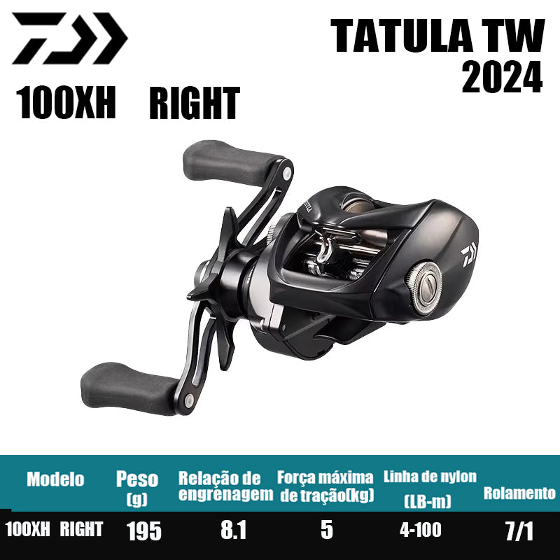 Carretilha De Arremesso DAIWA 2024 TATULA  TW 100Série, Peça De Reposição Para Pesca Em Água Doce E Salgada. Local De Produção: Tailândia