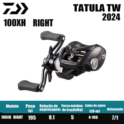 Carretilha De Arremesso DAIWA 2024 TATULA  TW 100Série, Peça De Reposição Para Pesca Em Água Doce E Salgada. Local De Produção: Tailândia