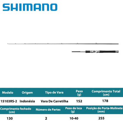 SHIMANO 2025 LESATH 15103RS-2 Vara De Carretilha