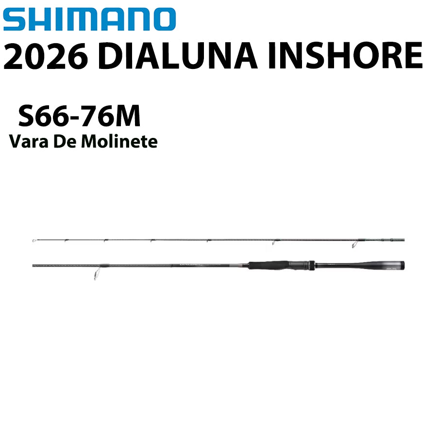 SHIMANO 2026 DIALUNA INSHORE S66-76M Vara De Molinete
