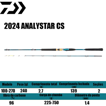 DAIWA 2024 ANALYSTAR CS 100-270 para molinetes de pesca