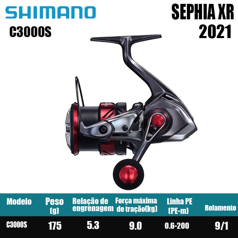 SHIMANO 2021 SEPHIA XR carretel de pesca spinning carretel de água doce peças de pesca de água salgada Origem: Malásia