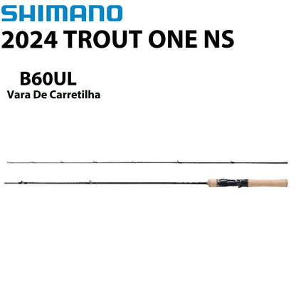 SHIMANO 2024 TROUT ONE NS B60UL Vara De Carretilha