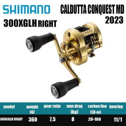 Carretilha De Arremesso SHIMANO 2023 CALCUTTA CONQUEST MD 300 400, Peça De Reposição Para Pesca Em Água Doce E Salgada. Local De Produção: Japão