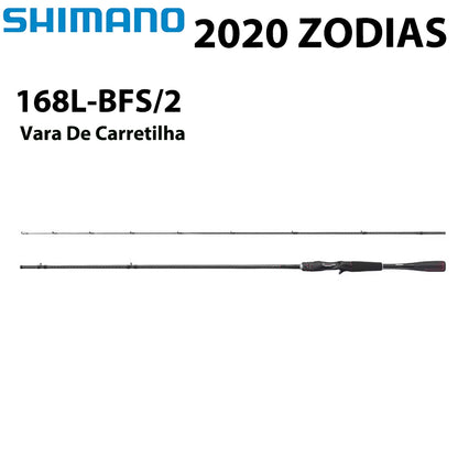 SHIMANO 2020 ZODIAS 168L-BFS/2 Vara De Carretilha