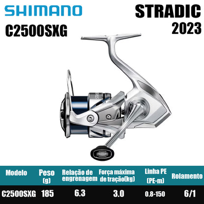 SHIMANO 2023 STRADIC  carretel de pesca bobina giratória de água doce peças de pesca de água salgada Origem: Japão