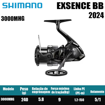 SHIMANO 2023 EXSENCE BB carretel de pesca spinning carretel de água doce peças de pesca de água salgada Origem: Malásia