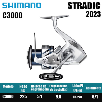 SHIMANO 2023 STRADIC  carretel de pesca bobina giratória de água doce peças de pesca de água salgada Origem: Japão