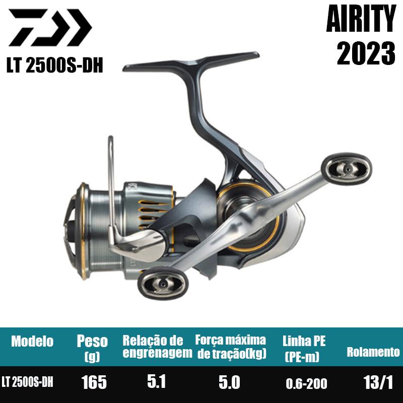 DAIWA 2023 AIRITY Molinete De Pesca Spinning Reel Água Doce Água Salgada Peças De Pesca Origem: Japão
