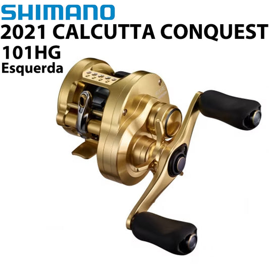 SHIMANO 2021 CALCUTTA CONQUEST 101HG Carretilha Esquerda