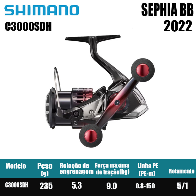 SHIMANO 2022 SEPHIA BB carretel de pesca spinning carretel de água doce peças de pesca de água salgada Origem: Malásia
