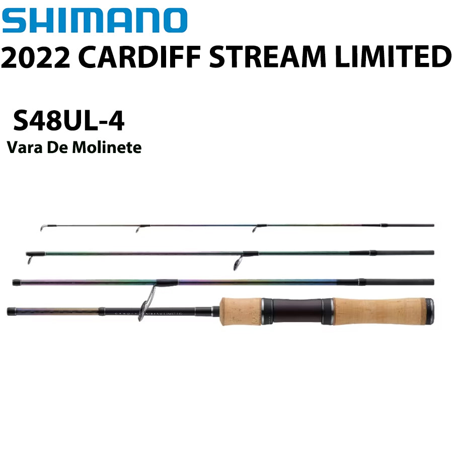 SHIMANO 2022 CARDIFF STREAM LIMITED S48UL-4 Vara De Molinete