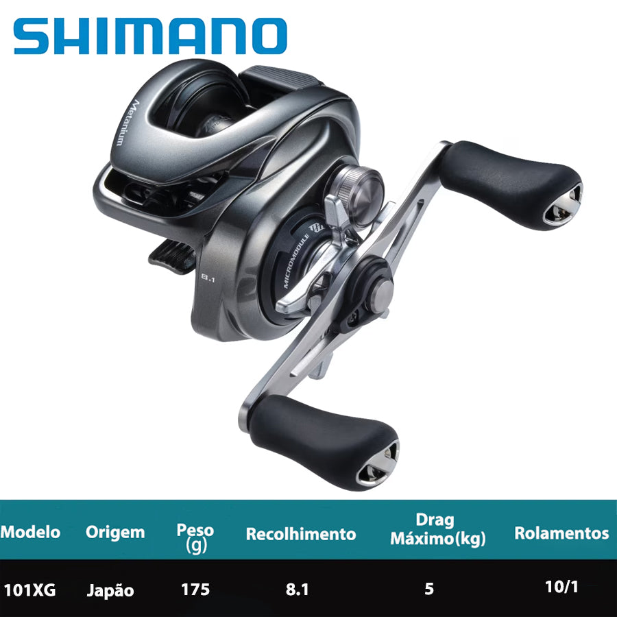 SHIMANO 2023 METANIUM 101XG Carretilha Esquerda