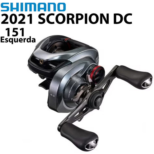 SHIMANO 2021 SCORPION DC 151 Carretilha Esquerda