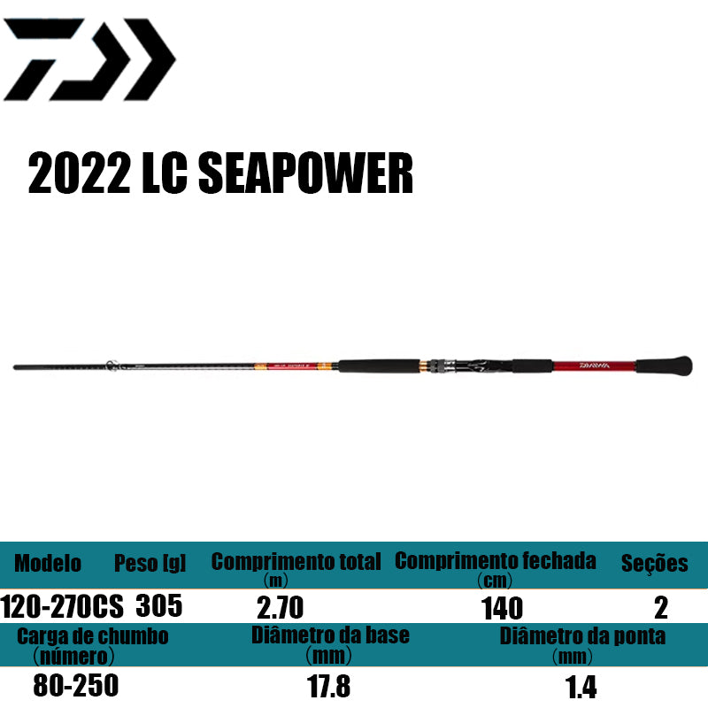 DAIWA 2022 LC SEAPOWER 120-270CS para molinetes de pesca