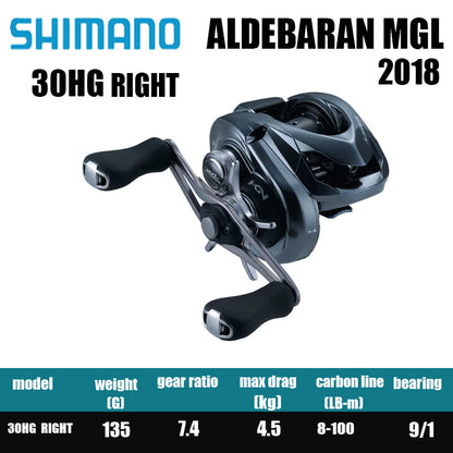 Carretilha De Arremesso SHIMANO 2018 ALDEBARAN MGL 30 30HG 51, Peça De Reposição Para Pesca Em Água Doce E Salgada. Local De Produção: Japão