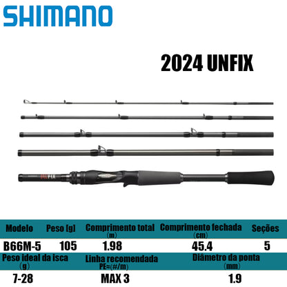 SHIMANO 2024 UNFIX B66M-5 para carretilhas de pesca