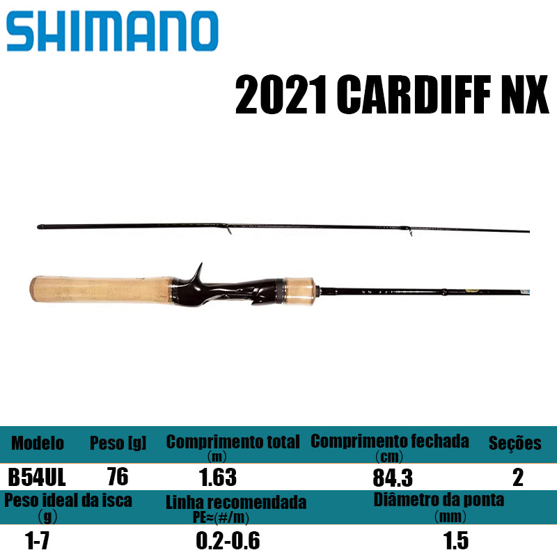 SHIMANO 2021 CARDIFF NX B54UL para carretilhas de pesca