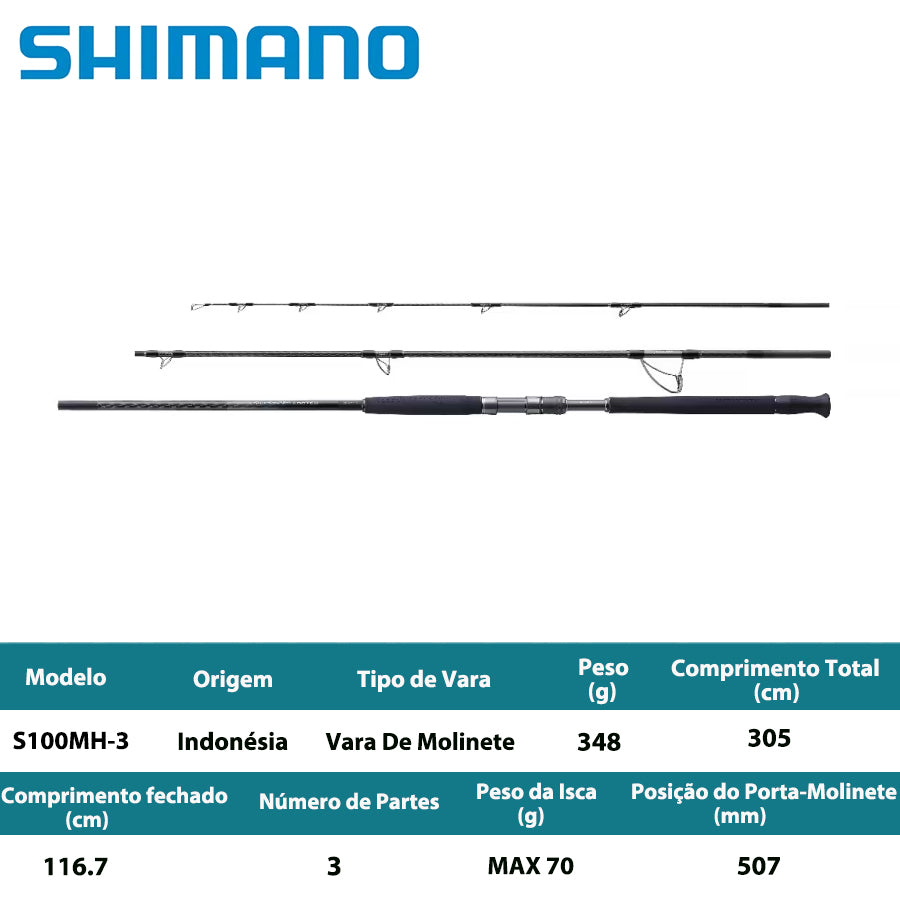 SHIMANO 2022 COLTSNIPER LIMITED S100MH-3 Vara De Molinete