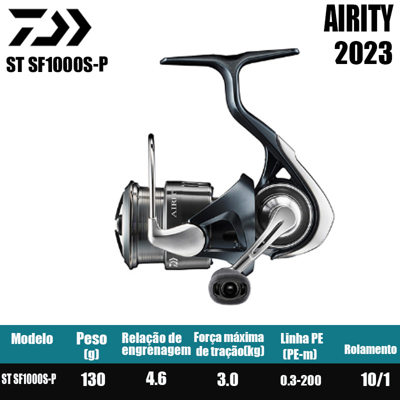 DAIWA 2023 AIRITY Molinete De Pesca Spinning Reel Água Doce Água Salgada Peças De Pesca Origem: Japão