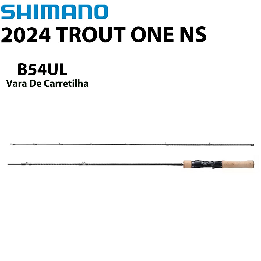 SHIMANO 2024 TROUT ONE NS B54UL Vara De Carretilha